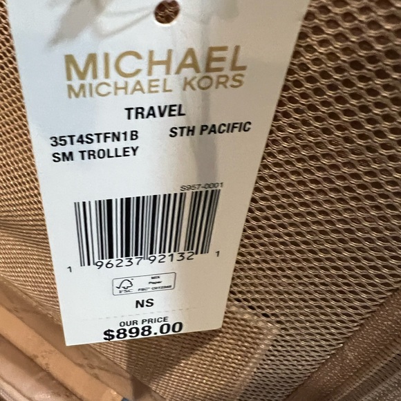 MICHAEL Michael Kors Travel Small Pacific Blue signature Suitcase - Picture 11 of 11